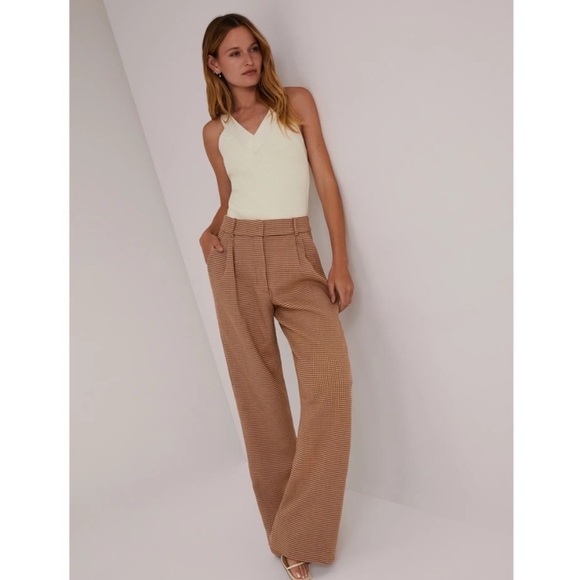 Favorite Daughter The Favorite Pants, Color: Toffee Houndstooth, SIZE 12 1220 - Picture 5 of 13